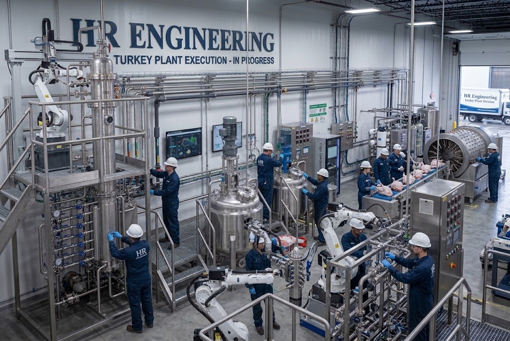 Industrial refinery and plant infrastructure